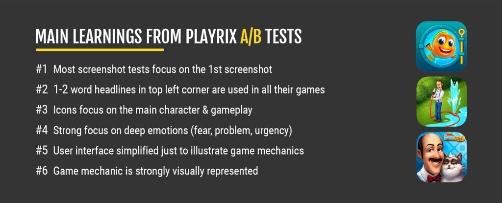 main learnings from Playrix