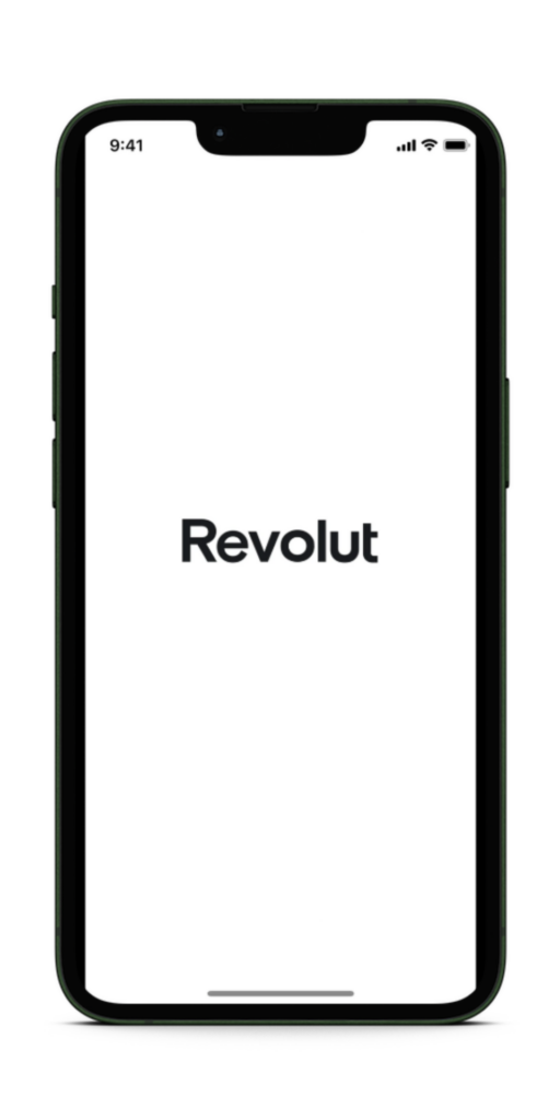 Revolut onboarding screen