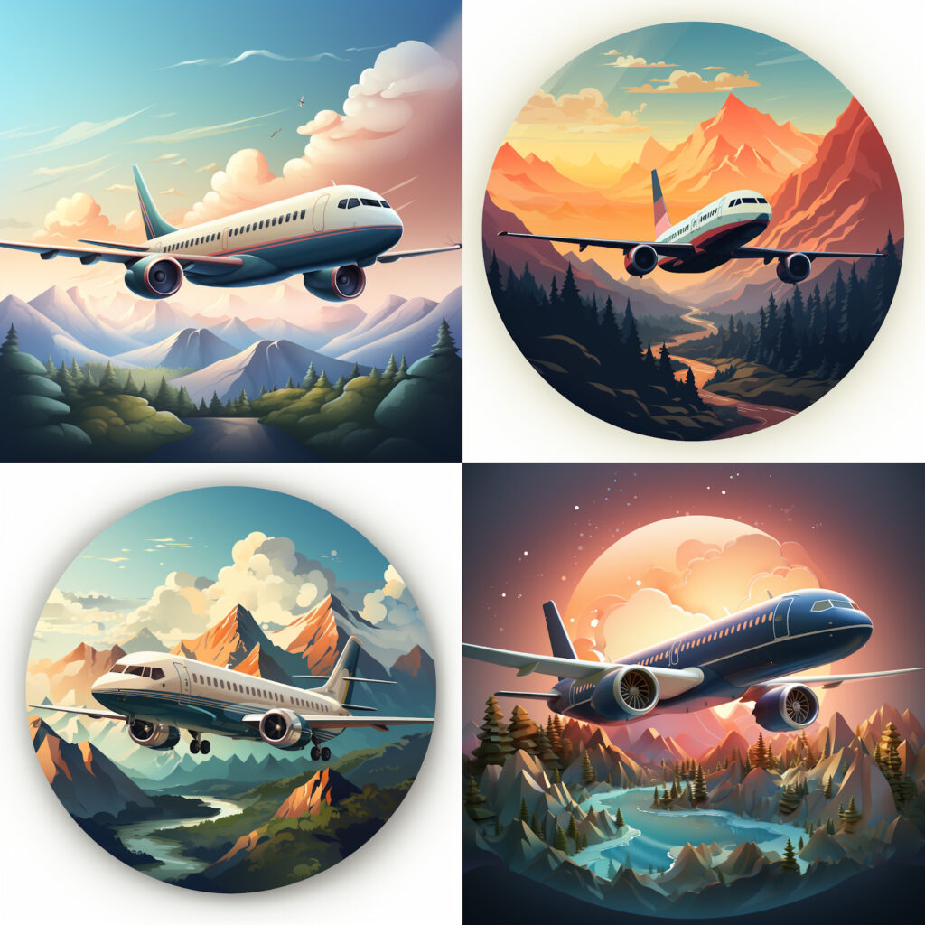 /imagine app icon for a flight tracker app