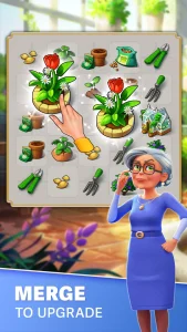 Players participate in exciting events in the match and merge game, with characters enjoying an adventure in a colorful background.