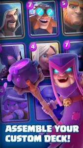 Illustrating strategic card play and action in Clash Royale, relevant for ASO case study insights on player retention.