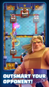 Focused path gameplay in Clash Royale, ideal for ASO case study exploring player decision-making and strategies.