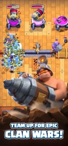 Clash Royale ASO case study highlighting teamwork and clan wars for dynamic player engagement