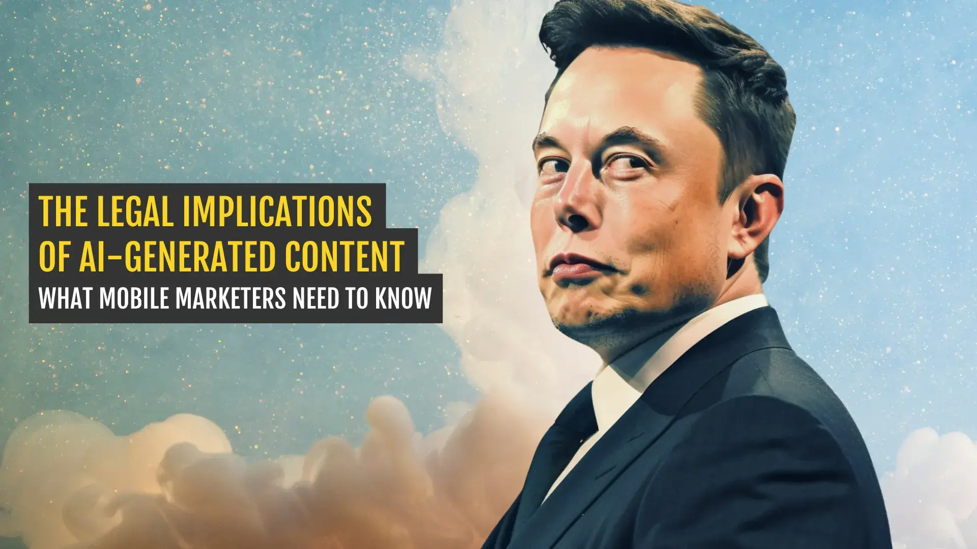 Featured image of Elon Musk with a contemplative expression, representing the discussion about the legal implications of AI-generated content.