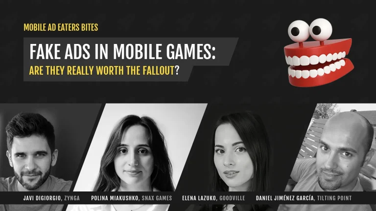Mobile Ad Eaters Bites on fake mobile game ads and misleading gameplay creatives