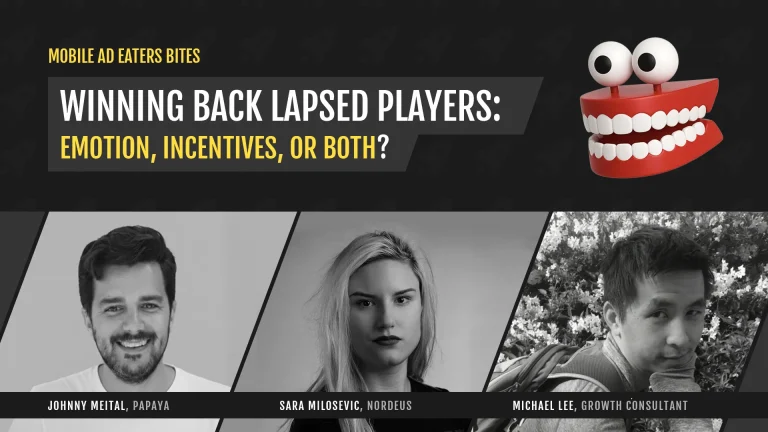 Mobile Ad Eaters Bites on reactivation and retargeting creative in mobile game advertising